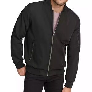Calvin Klein Men's Black Bomber Jacket Size L
